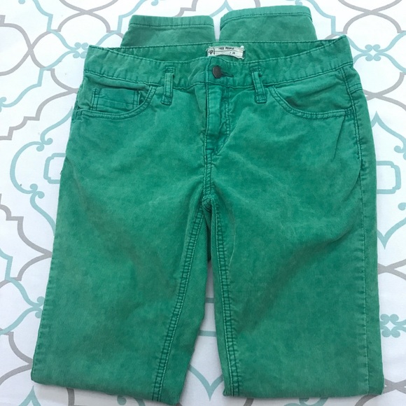 Free People Denim - 💙👖💚FREE PEOPLE!! GREEN CORDS!!💚👖💙28 5/6 32”
